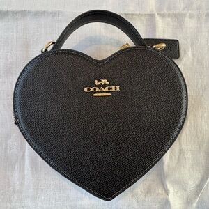 Coach Black Heart Bag NWT